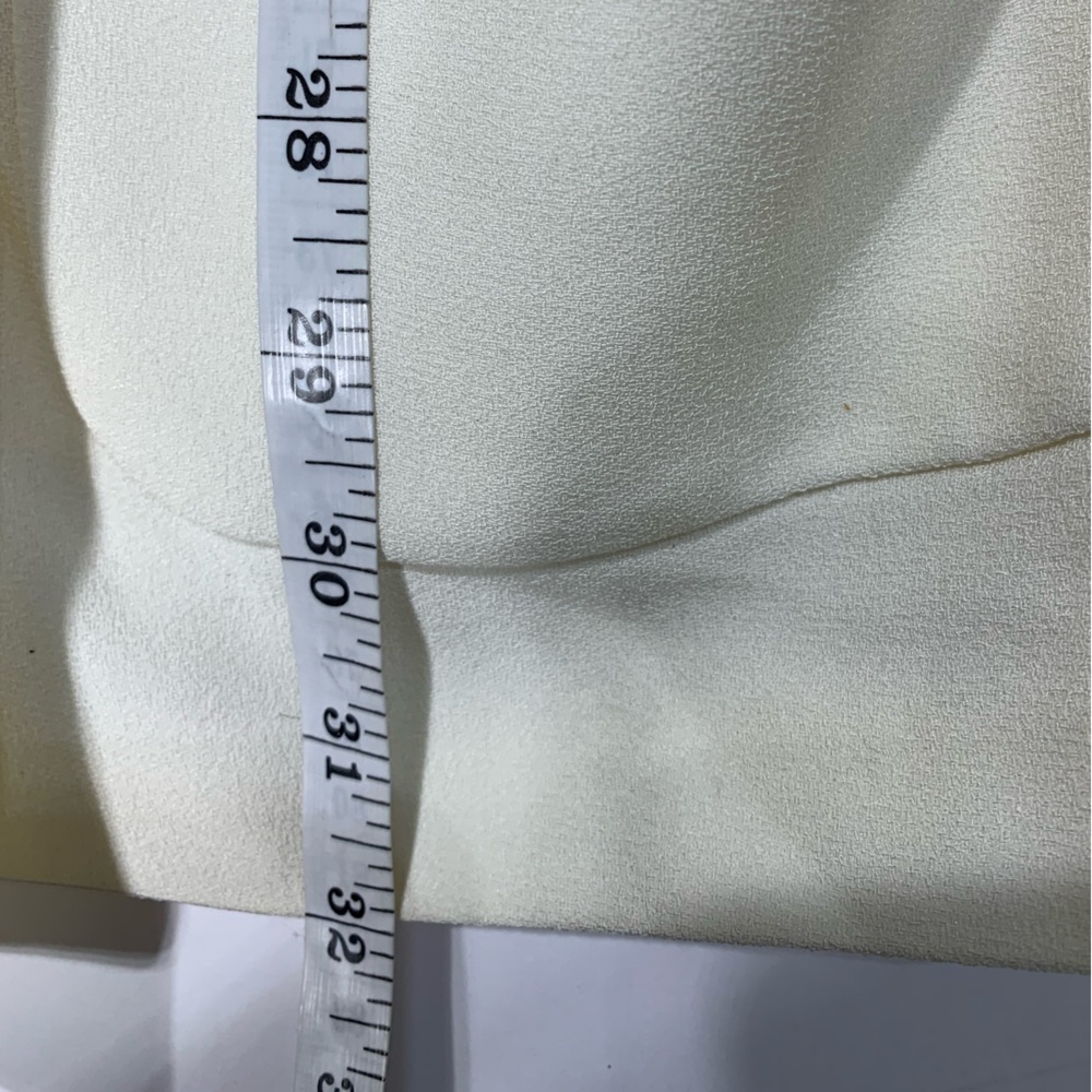 Vintage Liz Claiborne collection light ivory open blazer with tie band Size 10 - Picture 6 of 9